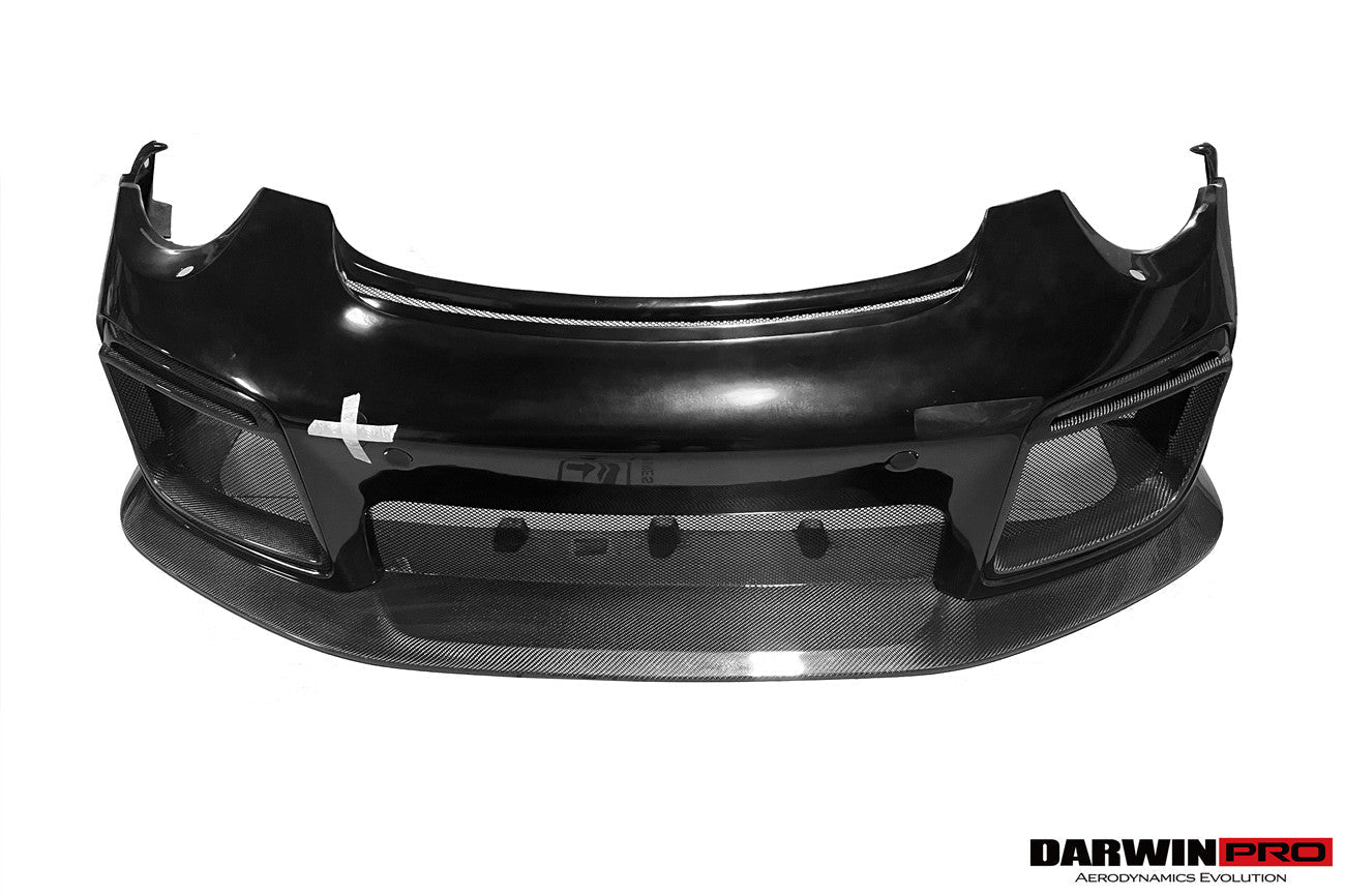 2016 - 2019 Porsche 911 991.2 Carrera &Targa 4 & 4S GT2RS Style Partial Carbon Fiber Front Bumper